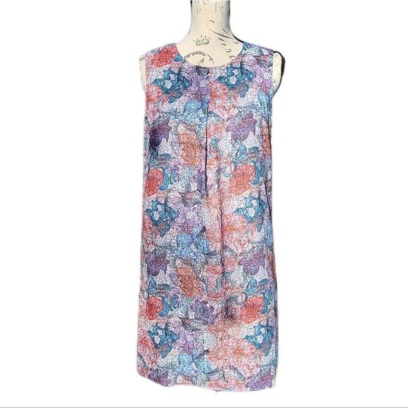 H&M shift dress kaleidoscope print size 8 Meidum - Picture 1 of 5